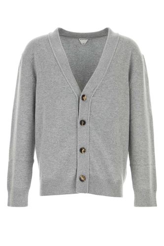 Grey Cashmere Cardigan - Bottega Veneta - Modalova