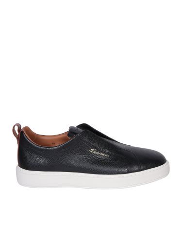 Victor Leather Slip-on Sneakers - Santoni - Modalova