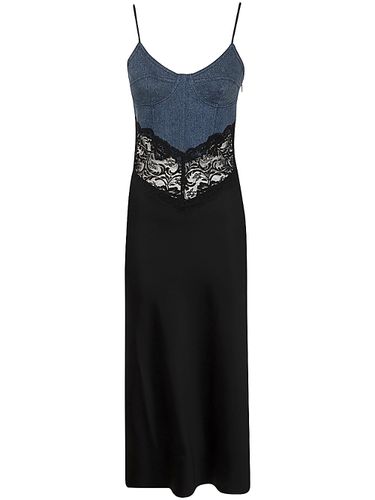 Blumarine Dress Satin + Denim - Blumarine - Modalova