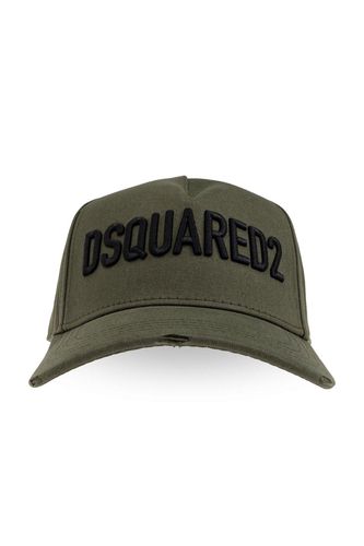 Logo-embroidered Curved Peak Distressed Baseball Cap - Dsquared2 - Modalova