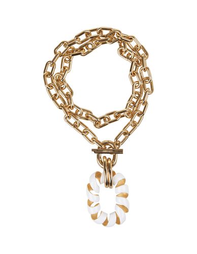 Double Xl Link Twist Necklace With White Pendant - Paco Rabanne - Modalova