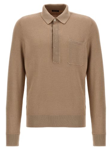 Zegna Knitted Polo Shirt - Zegna - Modalova