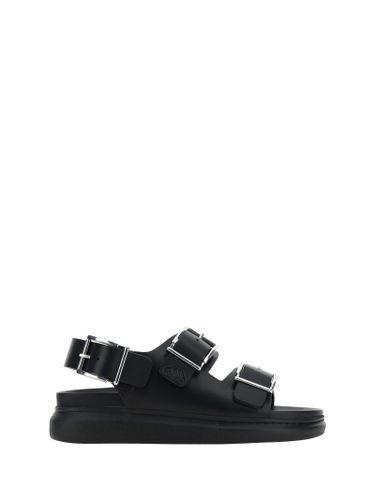 Leather Sandal With Double Buckle - Alexander McQueen - Modalova