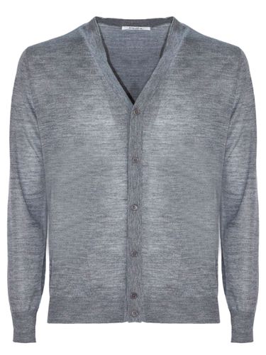 Kangra Grey Wool Cardigan - Kangra - Modalova