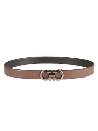 Ferragamo Double Logo Buckle Belt - Ferragamo - Modalova