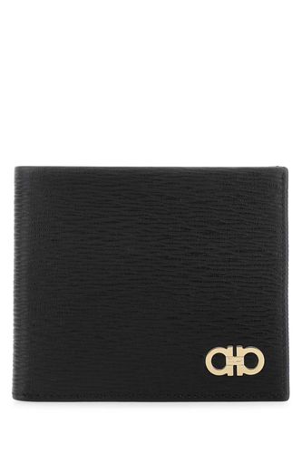 Ferragamo Black Leather Wallet - Ferragamo - Modalova