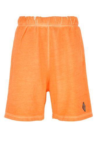 Orange Cotton Bermuda Shorts - Marcelo Burlon - Modalova