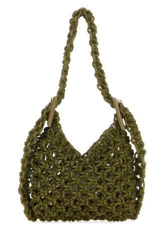 Army Green Mesh Vannifique Bucket Bag - Hibourama - Modalova