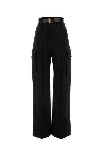 Saint Laurent Black Cotton Pant - Saint Laurent - Modalova