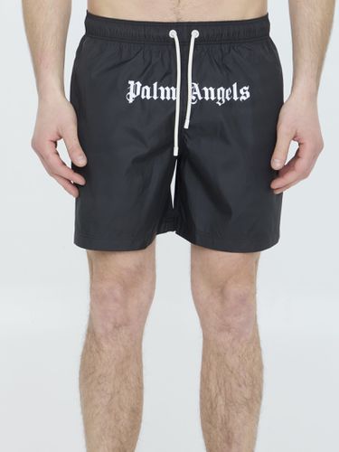 Palm Angels Logo Swimshorts - Palm Angels - Modalova