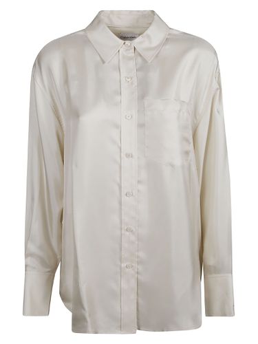 Silk Relaxed Split Shirt - Calvin Klein - Modalova