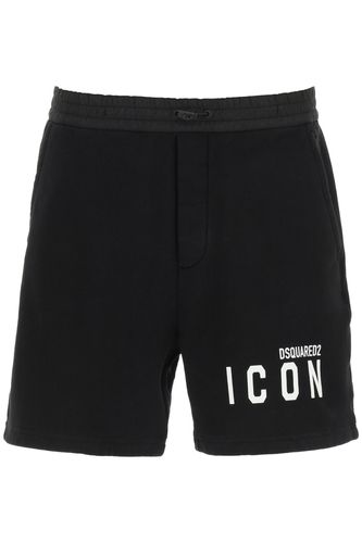 Sweatshorts With Logo Print - Dsquared2 - Modalova