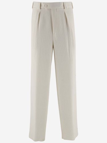 Wool And Viscose Blend Pants - Giorgio Armani - Modalova