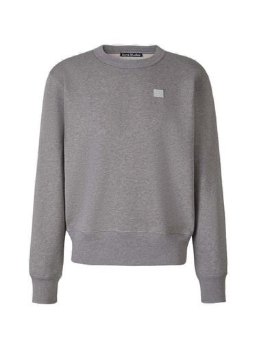 Face Logo Patch Crewneck Sweatshirt - Acne Studios - Modalova