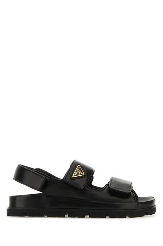 Prada Black Nappa Leather Sandals - Prada - Modalova