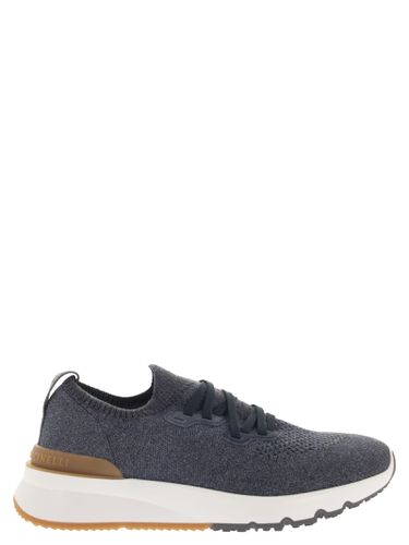 Mesh Knitted Sneakers - Brunello Cucinelli - Modalova