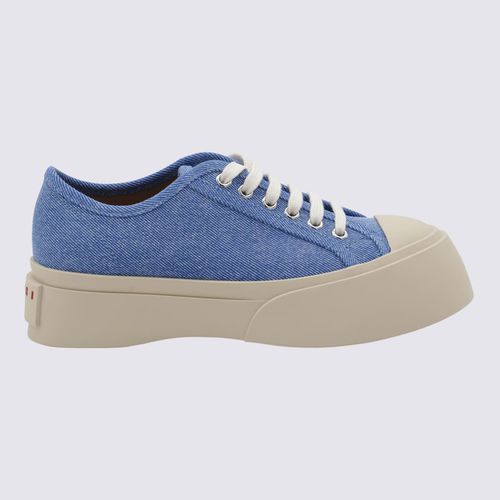 Marni Blue Leather Sneakers - Marni - Modalova