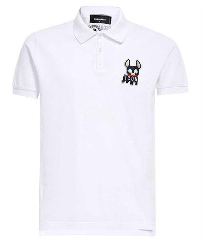 Short Sleeve Cotton Polo Shirt - Dsquared2 - Modalova
