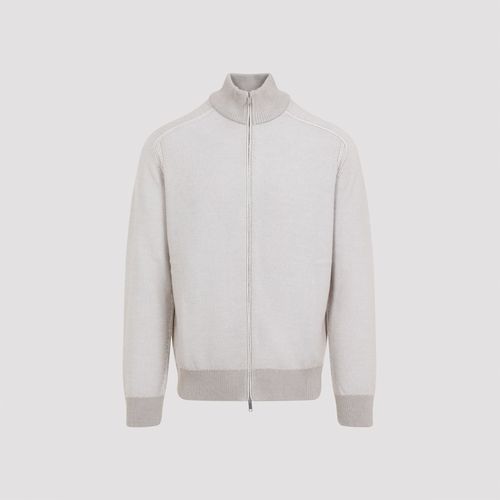 Zegna Cashmere And Silk Zip Sweater - Zegna - Modalova