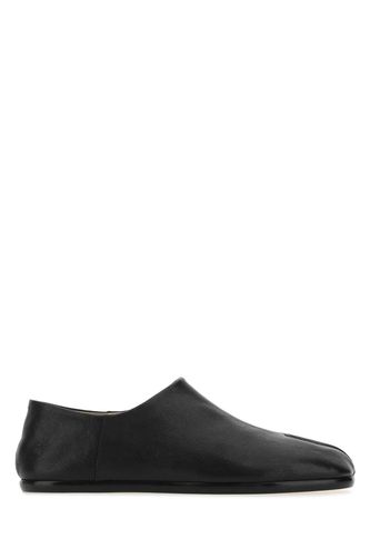 Black Leather Tabi Loafers - Maison Margiela - Modalova