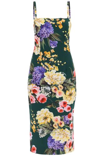 Garden Printed Charmeuse Strapless Dress - Dolce & Gabbana - Modalova