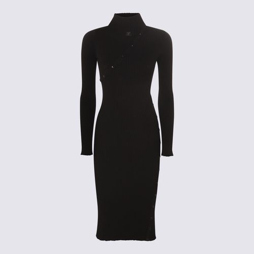 Black Viscose Blend Dress - Courrèges - Modalova