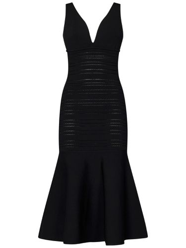 Frame Detail Dress Midi Dress - Victoria Beckham - Modalova