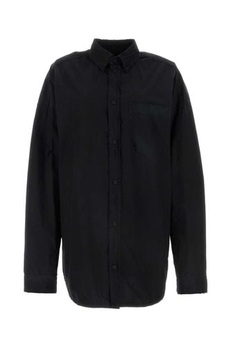 Cotton Blend Oversize Shirt - Balenciaga - Modalova