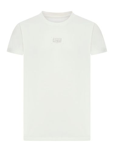 Cotton T-shirt With Front Logo - Maison Margiela - Modalova