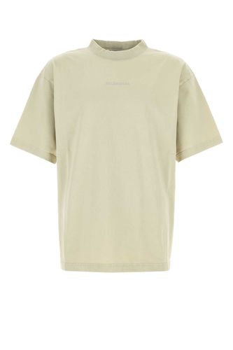 Balenciaga Sand Cotton T-shirt - Balenciaga - Modalova