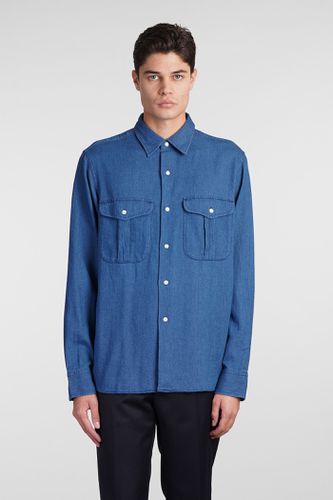 Aspesi Glenn Shirt In Blue Cotton - Aspesi - Modalova