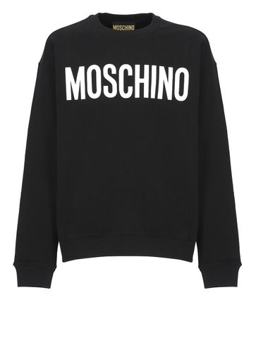 Logo-printed Crewneck Sweatshirt - Moschino - Modalova