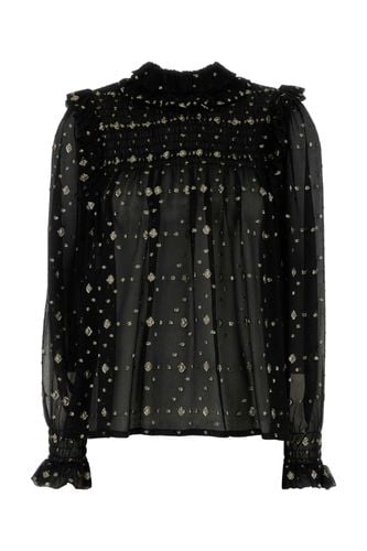 Embroidered Crepe Blouse - Saint Laurent - Modalova