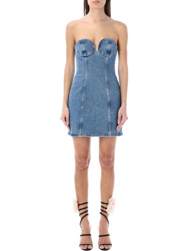 Denim Bustier Mini Dress - Magda Butrym - Modalova