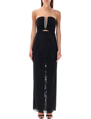 Self-portrait Rhinestone Long Dress - self-portrait - Modalova