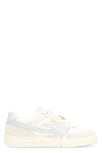 Palm Beach University Leather Low Sneakers - Palm Angels - Modalova