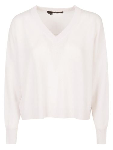 Camille High Low Boxy V Neck Sweater - 360Cashmere - Modalova