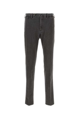 Charcoal Stretch Cotton Pant - PT Torino - Modalova