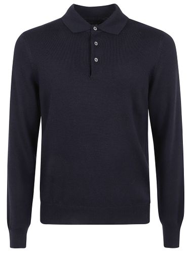 Buttoned Collared Sweater - Tagliatore - Modalova