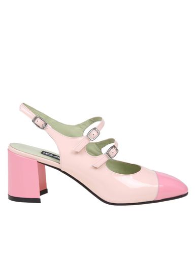 Slingback Papaya In Paint Leather - Carel - Modalova