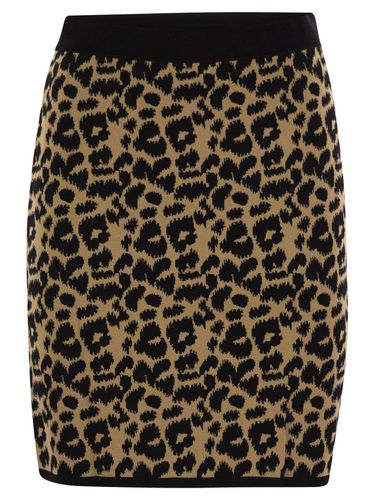 Leopard Printed Knitted Skirt - Max Mara - Modalova