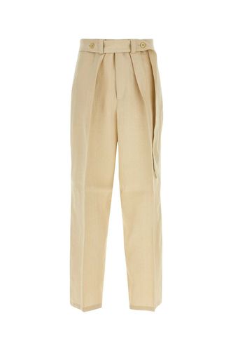 Beige Viscose Blend Wide-leg Pant - Jil Sander - Modalova