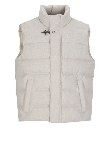 Padded And Quilted Wool Sleeveless Jacket - Fay - Modalova