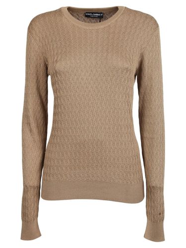 Dolce & Gabbana Cable Knit Sweater - Dolce & Gabbana - Modalova
