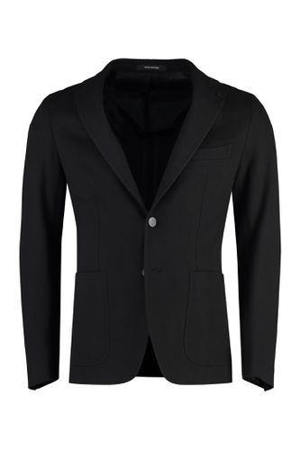 Single-breasted Cotton Blazer - Tagliatore - Modalova