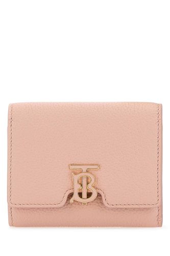Burberry Pastel Pink Leather Wallet - Burberry - Modalova