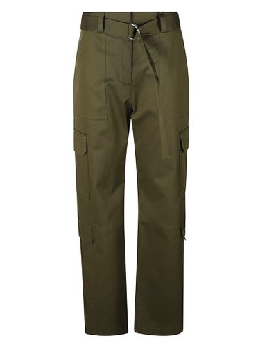 Straight-leg Belted Cargo Trousers - MSGM - Modalova