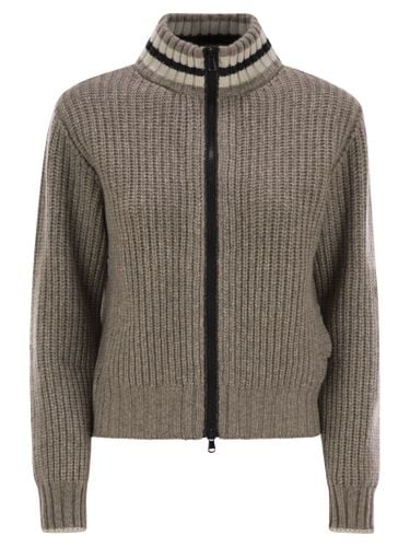 Cashmere Cardigan With Shiny Trims - Brunello Cucinelli - Modalova