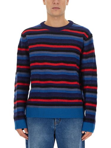 Jersey With Stripe Pattern Sweater - PS by Paul Smith - Modalova