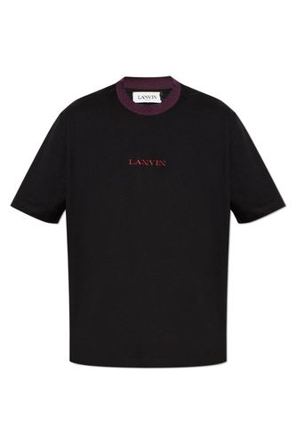 Logo-embroidered Crewneck T-shirt - Lanvin - Modalova